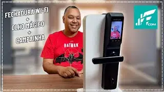 FECHADURA WI-FI TUYA COM OLHO MÁGICO E CAMPAINHA!!! LANÇAMENTO JWCOM