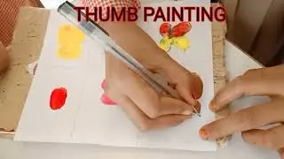 Cute animals with thumb impression🐰🐥🐝