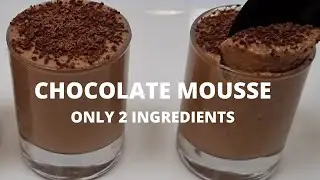 Only 2 Ingredient Chocolate Mousse Recipe | Easy dessert