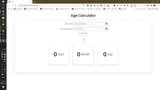 Age Calculator HTML CSS Javascript  - Project 16