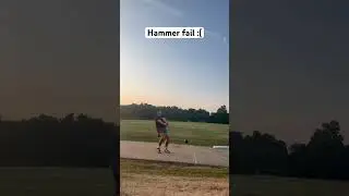 Throwing myself instead of hammer! #trackandfield #hammerthrow #fail #track #athlete