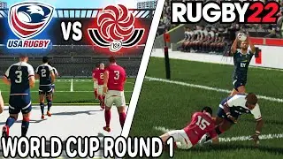 Can the USA Win the WORLD CUP? Rugby 22 - USA vs Georgia - Gameplay & Commentary Legend Difficulty