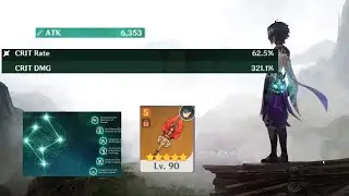 321% Crit Damage C6 Xiao || Full Buffed Stats