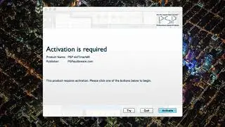 PSP How to install a trial version of a PSP plug in