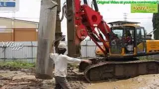 Sany SR150C Hydraulic Piling Rotary Drill Rig Drilling Installing Casing