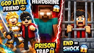 Playing  with God level friend but end me herobrine ka trap 😨