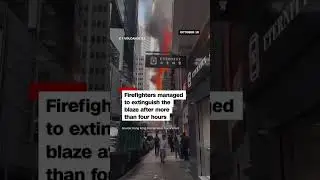 Social media posts showed dramatic scenes of scaffolding on fire in central Hong Kong, while heavy