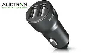 Alictron Fast USB Car Charger Dual Port Series - Aluminium Scratch Proof Coating