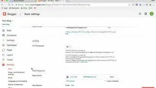 Blogger: Settings