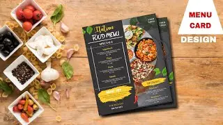 Restaurant Menu Card Design |Coreldraw tutorial,How to design restaurant menu card design #coreldraw