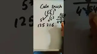 find cube of any number in seconds ! #cube trick #mathstrick #maths #shorts #explorepage #youtubshot