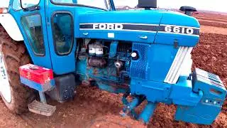 1986 Ford 6610 II 4.4 Litre 4-Cyl Diesel Tractor (78 HP) With Dowdeswell Reversible Plough