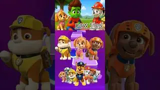 PAW Patrol:  - Zuma - Skye 🆚  Marshall - Ryder 🆚 Chase - Rocky Tiles Hop EDM Rush 🎧🤍