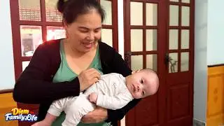 Diem and Quynh left baby Banh Bao with Grandmom while Mom was away