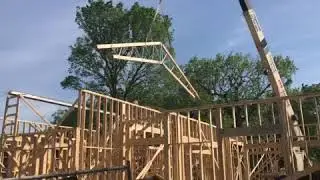 Flying the trusses in