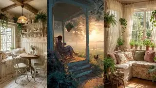 🌿 ENTER A VINTAGE Countryside Cottage Ghibli-Inspired: Simple Living, Calm Days & Cozy HOME DECOR