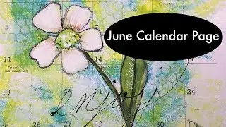June Calendar Page Using 2017 Calendar Page As Inspiration