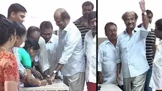 Rajinikanth Casts His Vote For Tamil Nadu Elections - Full Video
