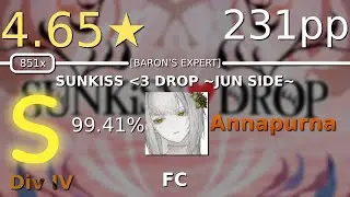 osu!catch MX (Div IV) | Annapurna | 4.66⭐jun w/Alison - SUNKiSS❤️DROP [BARON'S EX] FC 231pp
