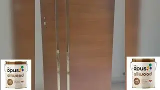 Ennir door | Wood polish completed | Matt finishing | Birla opus allwood material..