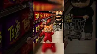 Cat and Labubu #ai #viralvideo #animation #cat #cartoon #catstory #labubu #viral #video #shorts