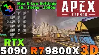 Apex Legends | RTX 5090 | Ryzen 7 9800X3D | 4K - 1440p - 1080p | Max & Low Settings
