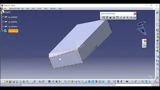 Chordal fillet in CATIA part design. Dress-up features. Generative shape design. Part design. 