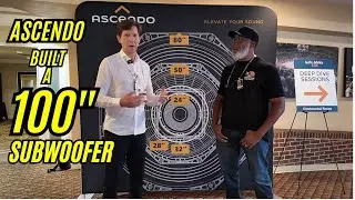 Ascendo Theater at Audio Advice Live 2025. 100&rdquo; subwoofer 