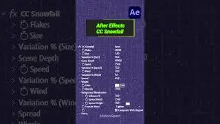Adobe After Effects CC Snowfall