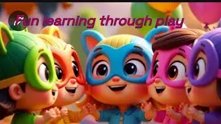 Kids Fun Learning with Colours | रंगों के नाम #juniorstory #nurseryrhymes #kidscartoon