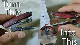 How to make punching machine from stapler