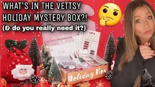 🕵🏼&zwj;♀️ What's in the Vettsy Holiday Mystery Box? | Christmas nail art haul | Easy Xmas nails designs