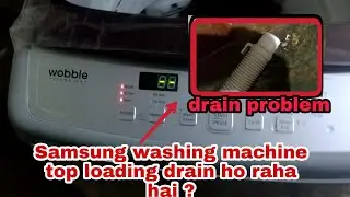How to Fix Samsung Top Load Washing Machine Drain Problem! Is It Draining Constantly?