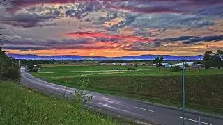 4K Swiss Valley #Timelapse: Golden Hour Clouds Above Fields & Villages  #LEB#vaud #AlpinePixels