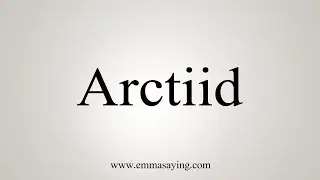 How To Say Arctiid