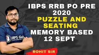 IBPS RRB PO 2020 Reasoning Memory Based Questions I Reasoning By Rohit Sir