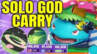 PETAL DANCE VENUSAUR is the Ultimate 1vs5 Ranked Carry | Pokemon Unite