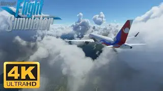 Microsoft Flight Simulator 2020 INCREDIBLE SCENIC Approach Into Kathmandu | 4K ULTRA GRAPHICS