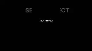 Discipline and Self-Respect