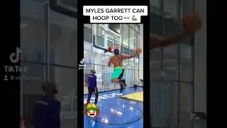 MYLES GARRETT CAN HOOP TOO 👀 💪🏽