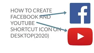 How To Create Facebook And Youtube Shortcut Icon On Desktop|2020|Shahzar Studio