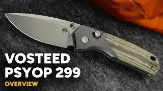 Обзор кнопки блокировки Vosteed Psyop 299 - S35VN Top Liner