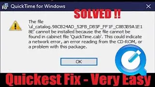 حل مشكله تثبيت برنامج QuickTime في الويندوز fix install QuickTime Fix with 1 simple steps