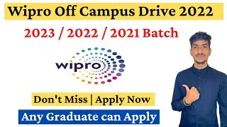 Wipro Recruitment 2023 | Wipro Hiring 2022 2023 Freshers | Wipro Off Campus Drive 2023