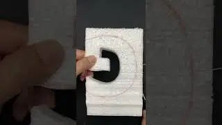 Decoration foam cutting, letter G #asmr #foamcutting #satisfying #shorts  #relaxingsounds  #diy