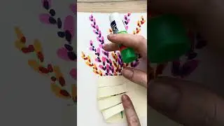 Cute #card. How to draw a cute postcard step by step with #markers #3D #postcard #diy #easytrick