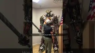 How tall do you think the Monarck samurai is?