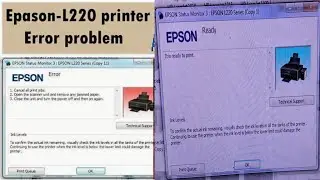 #epson l210 #printer service  error and red-light Blinking problem solution