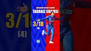 Shamsi's 3/18? Tayyab's 65? or Malik's All Round Performance? Who Impressed you the Most? flavor