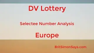 DV Lottery | 2021 selectee numbers for EUROPE